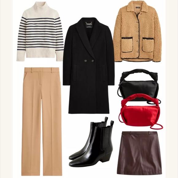 J.CREW Cotton Turtleneck Sweater in Stripe Ivory White & Black Oversized XS NEW - Picture 10 of 14